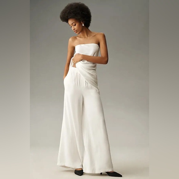 NWT! By Anthropologie Pull-On Silk Pants - Size Small